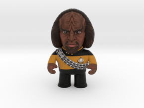 Worf Caricature in Natural Full Color Sandstone