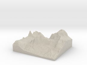 Model of Tofana di Rozes in Natural Sandstone