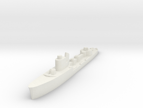 Italian Calipso torpedo boat 1:1800 WW2 in White Natural Versatile Plastic