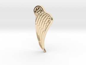 Angel wing pendent (Right side) in 14k Gold Plated Brass