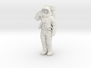 Saluting A7L Lunar Suit for custom face insert in White Natural Versatile Plastic