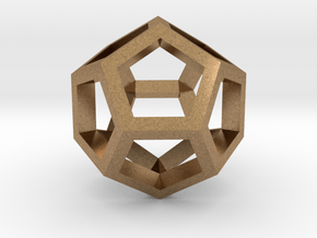 Dodekaedron Stege in Natural Brass