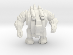 Stone Golem 45mm DnD miniature for games and rpg in White Natural Versatile Plastic