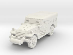M3A1 Scoutcar early (closed) 1/76 in White Natural Versatile Plastic