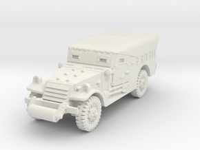 M3A1 Scoutcar early (closed) 1/72 in White Natural Versatile Plastic