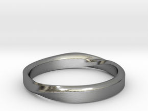 Simple Ring T1 - A twist series in Polished Silver: Small