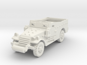M3A1 Scoutcar late (open) 1/72 in White Natural Versatile Plastic