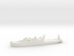 USS Pine Island seaplane tender 1:1800 WW2 in White Natural Versatile Plastic