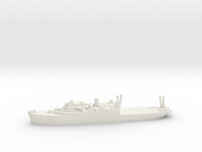 USS Pine Island seaplane tender 1:2400 WW2 in White Natural Versatile Plastic