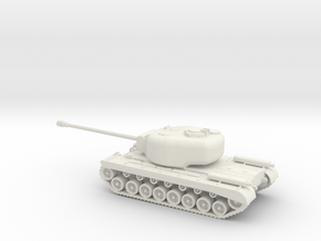 1/100 Scale T29 Heavy Tank in White Natural Versatile Plastic