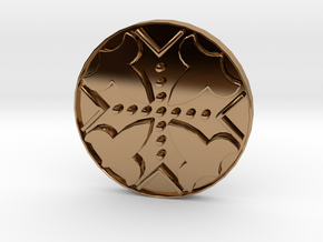 Assassins Creed - Connor Kenway Button 20cm - V1 in Polished Brass