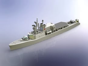 HMCS DDH 206 Saguenay 1965 1/600 in Smooth Fine Detail Plastic