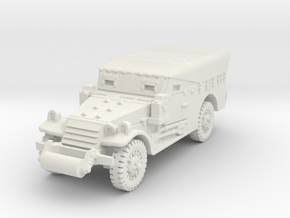 M3A1 Scoutcar late (closed) 1/100 in White Natural Versatile Plastic