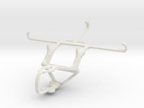 Controller mount for PS3 & LG W30 Pro in White Natural Versatile Plastic