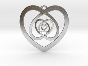 Heartwurkz Pendant in Natural Silver