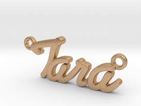 Name Pendant - Tara in Natural Bronze