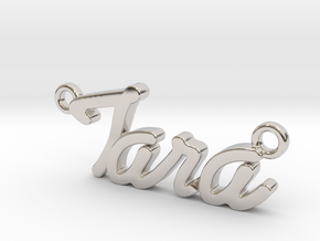 Name Pendant - Tara in Platinum
