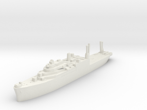 USS Salisbury Sound seaplane tender 1:2400 WW2 in White Natural Versatile Plastic