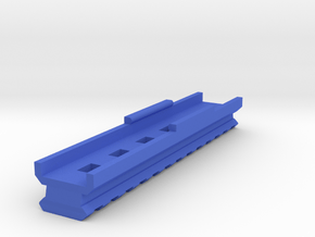 Bottom Picatinny Rail (13-Slots) for HammerShot in Blue Processed Versatile Plastic