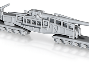 28cm Kanone Eisenbahnlafette Schwere Bruno 1/144 in Tan Fine Detail Plastic