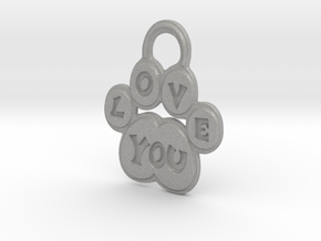 Love You Paw in Aluminum