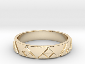 Slim Triforce Ring (Choose your size!) in 14k Gold Plated Brass