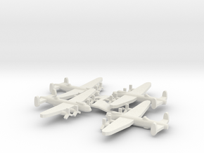 British Avro Lancaster Bomber (x4) in White Natural Versatile Plastic
