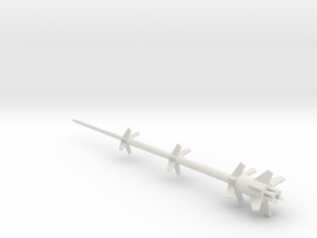 1/72 Scale RHEINBOTE Missile in White Natural Versatile Plastic