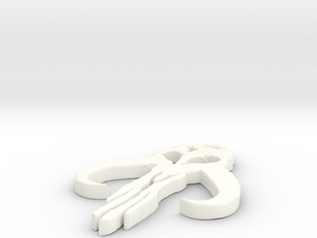 Mythosaur Skull Pendant in White Processed Versatile Plastic