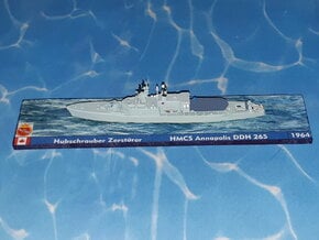 HMCS DDH 265 Annapolis 1964 1/1250 in Tan Fine Detail Plastic