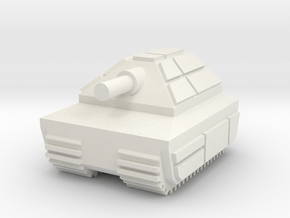6mm RaptureT1 Tank in White Natural Versatile Plastic