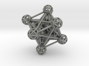 3D Metatron's Cube in Gray PA12