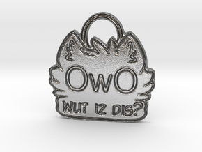OwO Wut Is Dis? in Natural Silver