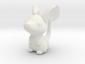 Cute Mouse in White Natural Versatile Plastic
