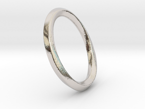 Oval in Rhodium Plated Brass