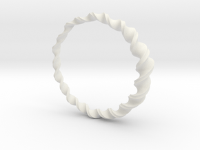 Ring #7 in White Natural Versatile Plastic