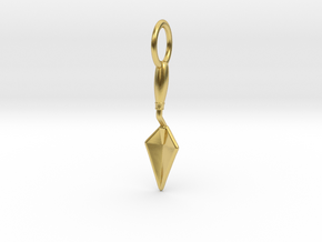 Archaeologist's Trowel Pendant - Archaeology Jewel in Polished Brass