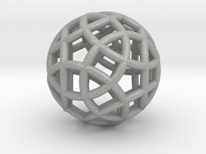 Twelve-Circle Sphere Pendant in Aluminum: Small