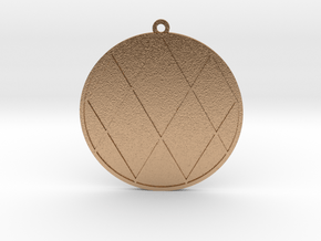 Vortex Math Pendant in Natural Bronze