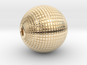 Disco Ball in 14k Gold Plated Brass