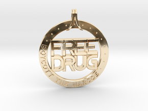 Free Drug in 14K Yellow Gold