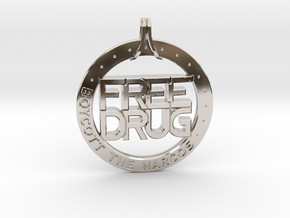 Free Drug in Rhodium Plated Brass