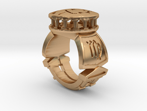 Virgo Ring in Polished Bronze: 6 / 51.5