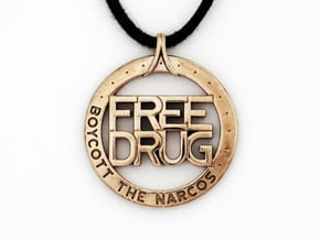 Free Drug in Polished Bronze