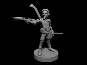 Gnome Male Bard in Smooth Fine Detail Plastic