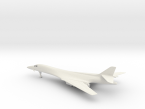 Rockwell B-1B Lancer (swept wings) in White Natural Versatile Plastic: 1:200