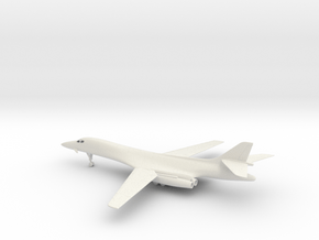 Rockwell B-1B Lancer (spread wings) in White Natural Versatile Plastic: 1:144