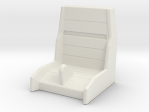 USS Flagg Tow Vehicle Seat in White Natural Versatile Plastic