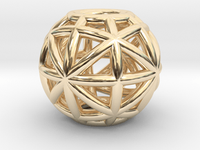 torus_pearl_type8_normal in 14k Gold Plated Brass: Small