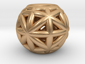 torus_pearl_type8_thick in Natural Bronze: Small